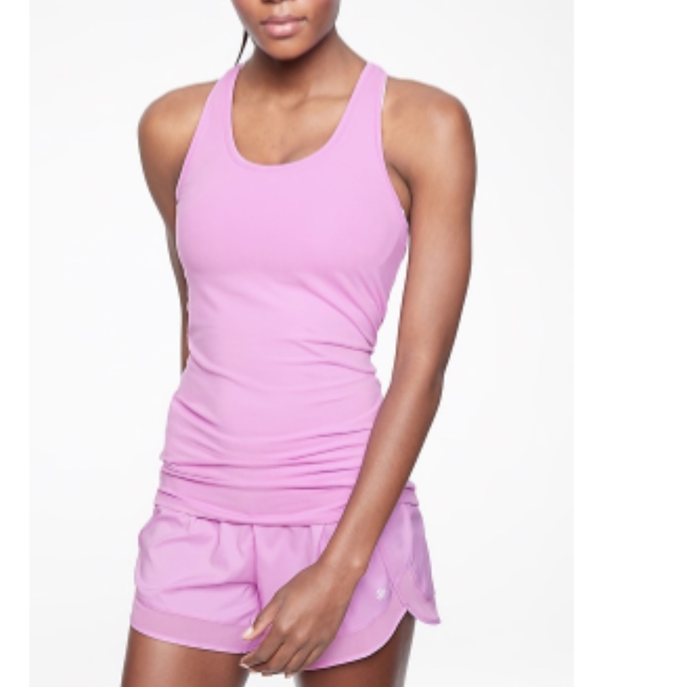 Athleta Shanti Racerback Tank Small Pink NWT